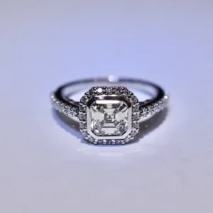 Forever and Ever Asscher Cut Diamond Ring